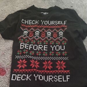 Black Graphic Kids Shirt